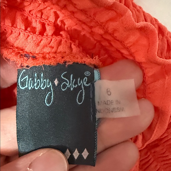 Gabby Skye Coral Ruffled Women’s Dress Size 6‎ - Picture 7 of 9